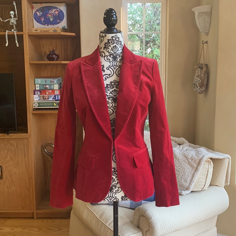 Kenneth Cole Velvet Blazer Size 6